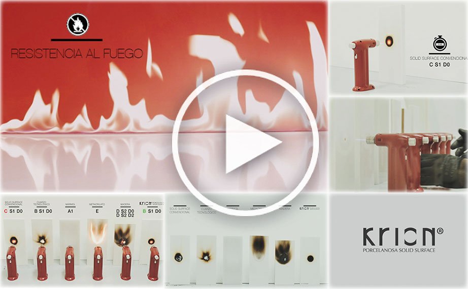 KRION® “Fire Resistance” Video Trials